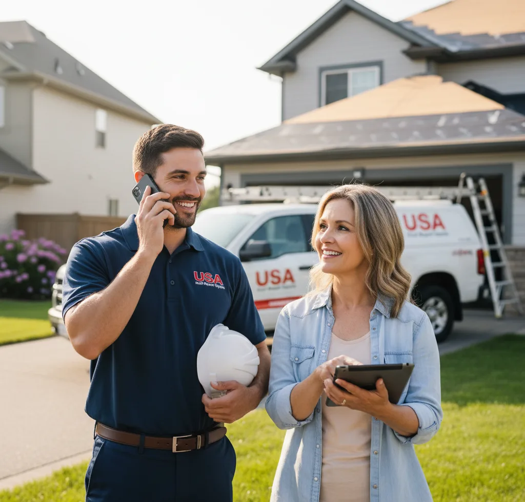 USA Roof Repair Experts customer support in Eden